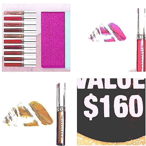 NIB Anastasia Holiday Limited Edition 10 pc Lip Set - Picture 3 of 6